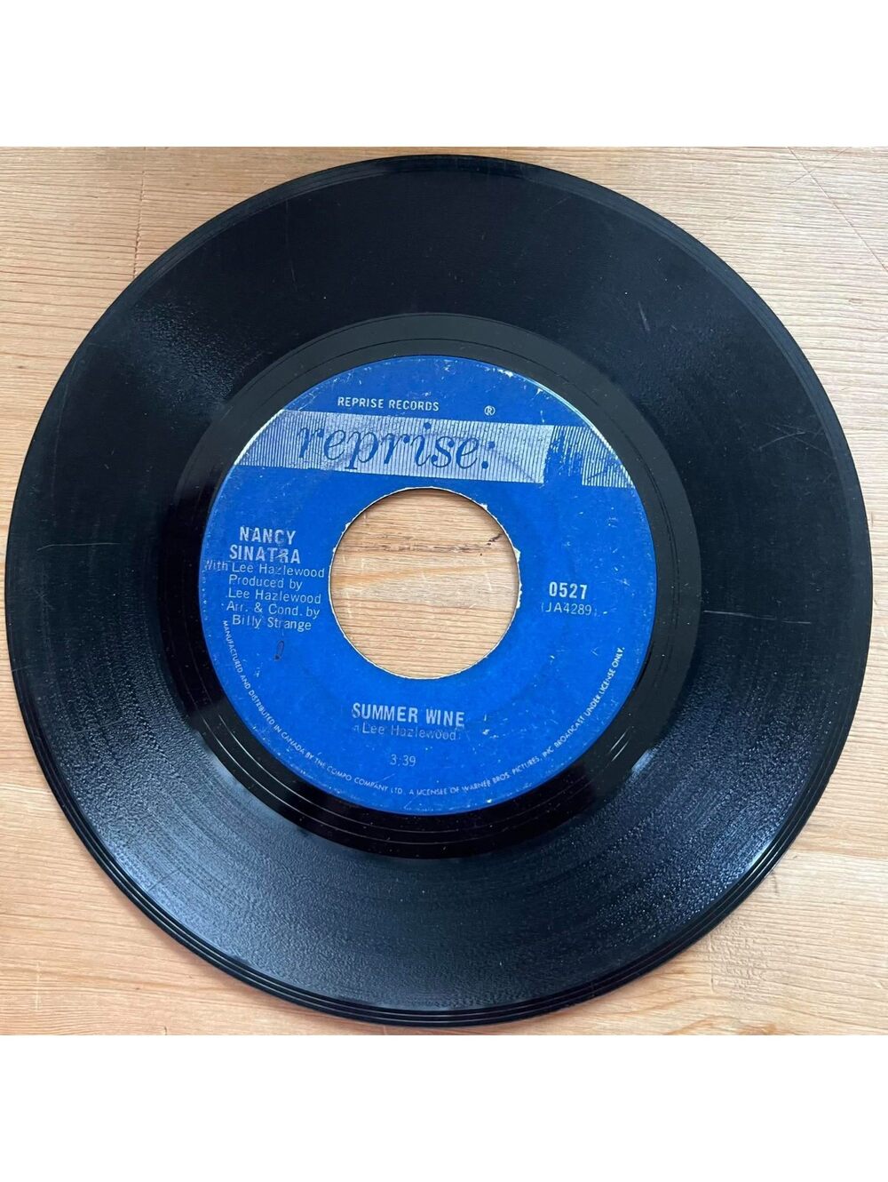 Nancy Sinatra - Summer Wine/Sugar Town 45rpm VG+ R20